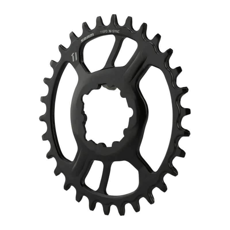 Plateau VAE SRAM X-Sync 11-12V direct mount acier 30DTS mono noir offset 3MM - vue 2