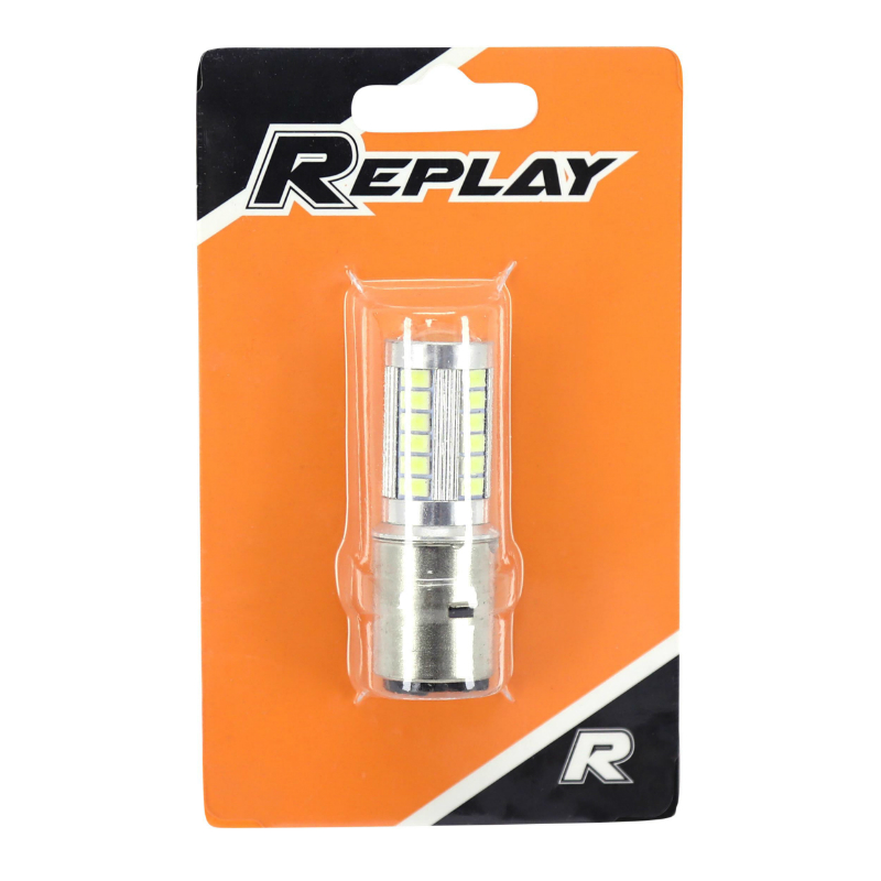 Ampoule LED 12V 12W culot BA20D blanc brillant 5000-6000K SMD REPLAY - vue 4