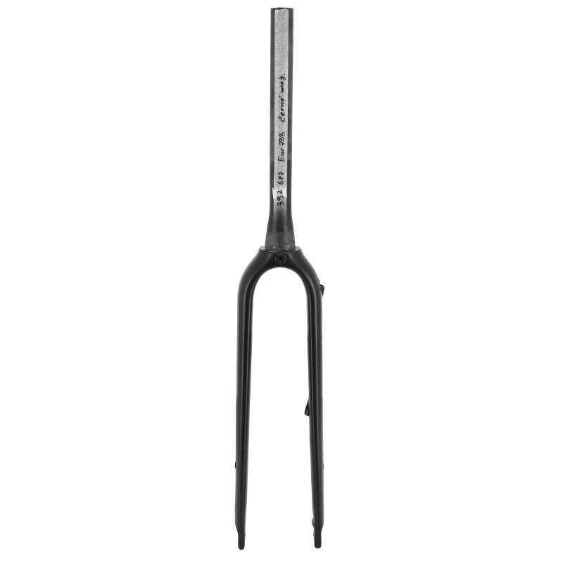 Fourche gravel 700C carbone brut cintrée pivot alu conique lisse 1"1/2 en bas et 1"1/8-28,6 extérieur pour axe traversant Sélection P2R - vue 2