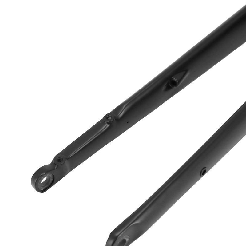 Fourche gravel 700C carbone brut cintrée pivot alu conique lisse 1"1/2 en bas et 1"1/8-28,6 extérieur pour axe traversant Sélection P2R - vue 3