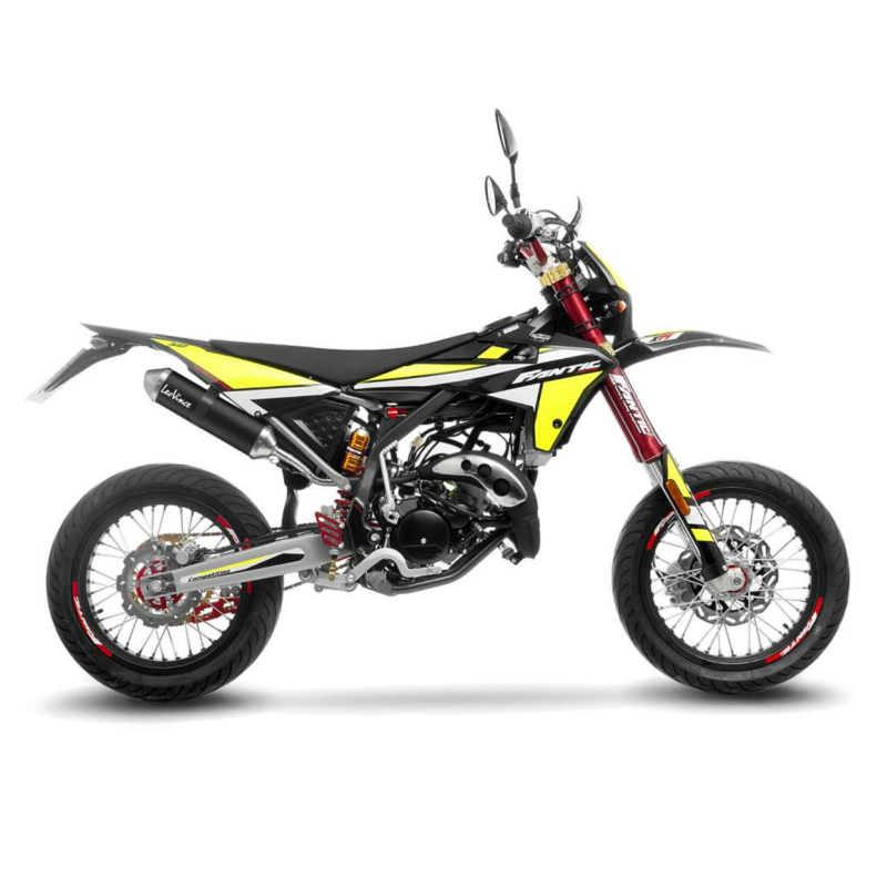 Silencieux Leovince X-Fight inox noir Fantic 50 XE XM Competition Euro 5 (ref 17006B) - vue 2