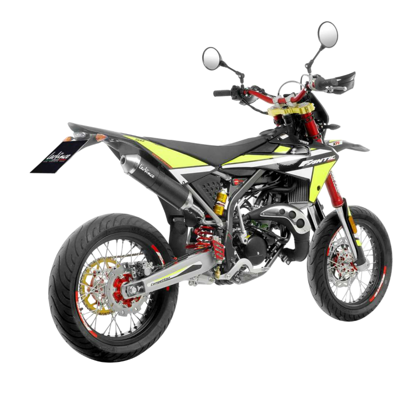 Silencieux Leovince X-Fight carbone 50cc Fantic XE XM Competition Euro 5 (ref 17007) - vue 3