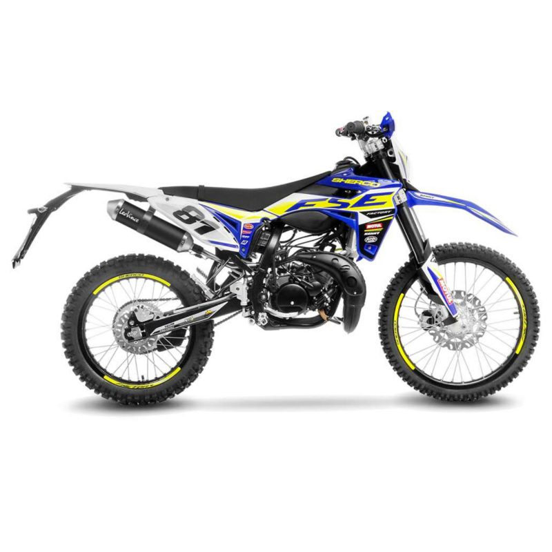 Silencieux Léovince X-Fight inox noir 50 cc Sherco SE-RS, SM-RS, SM-R, SE-R (ref 17010B) - vue 2