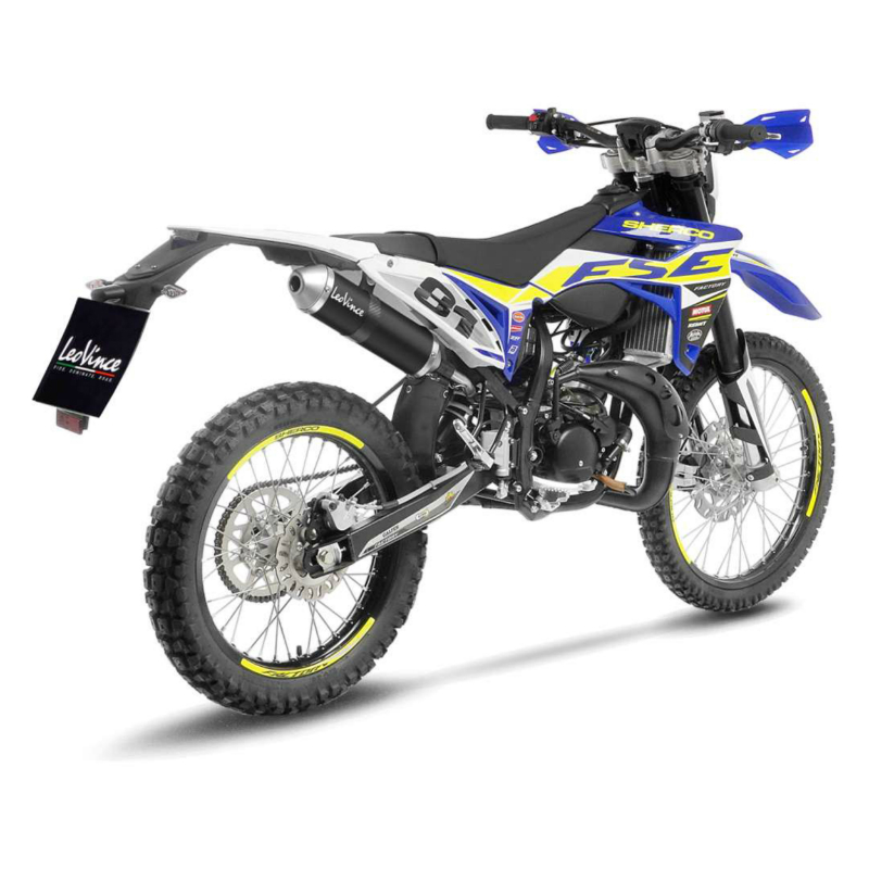 Silencieux Léovince X-Fight inox noir 50 cc Sherco SE-RS, SM-RS, SM-R, SE-R (ref 17010B) - vue 3