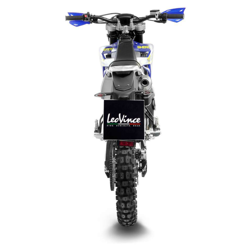 Silencieux Léovince X-Fight inox noir 50 cc Sherco SE-RS, SM-RS, SM-R, SE-R (ref 17010B) - vue 4