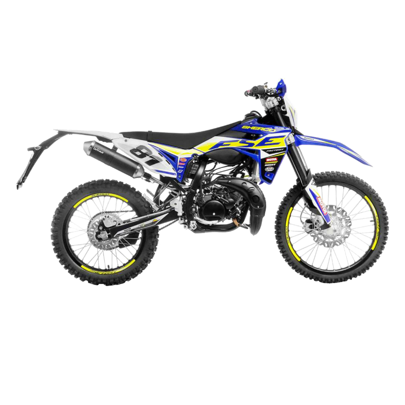Silencieux Leovince X-Fight carbone 50 Sherco SE-RS, SM-RS, SM-R, SE-R sans collecteur (ref 17011) - vue 2