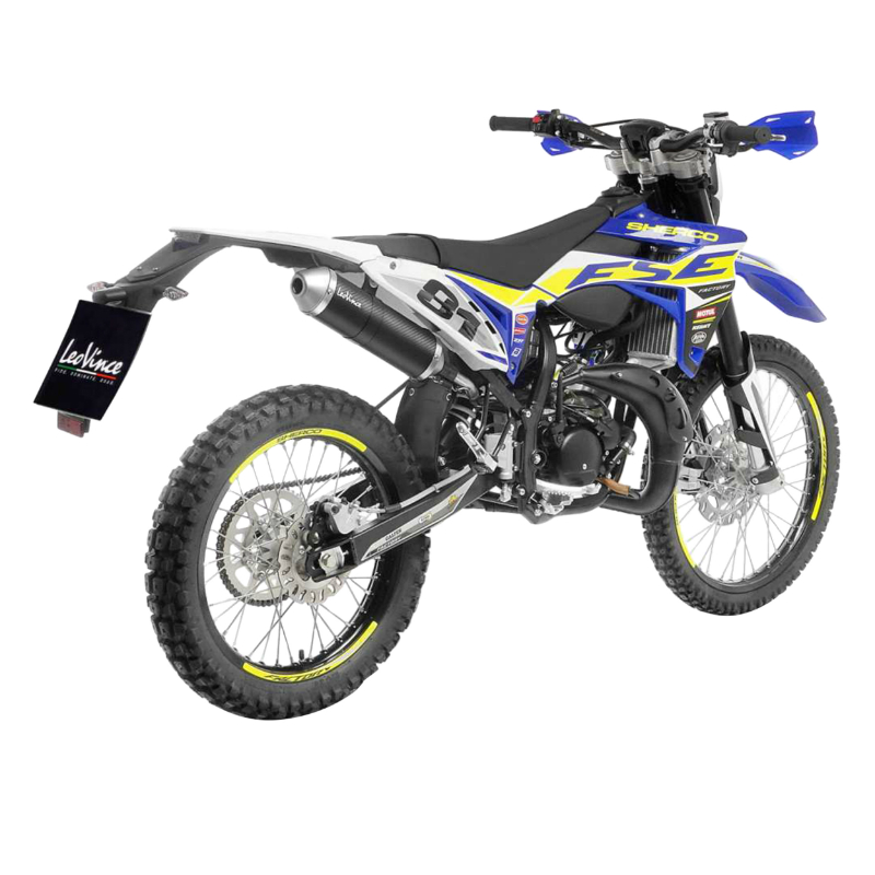 Silencieux Leovince X-Fight carbone 50 Sherco SE-RS, SM-RS, SM-R, SE-R sans collecteur (ref 17011) - vue 3