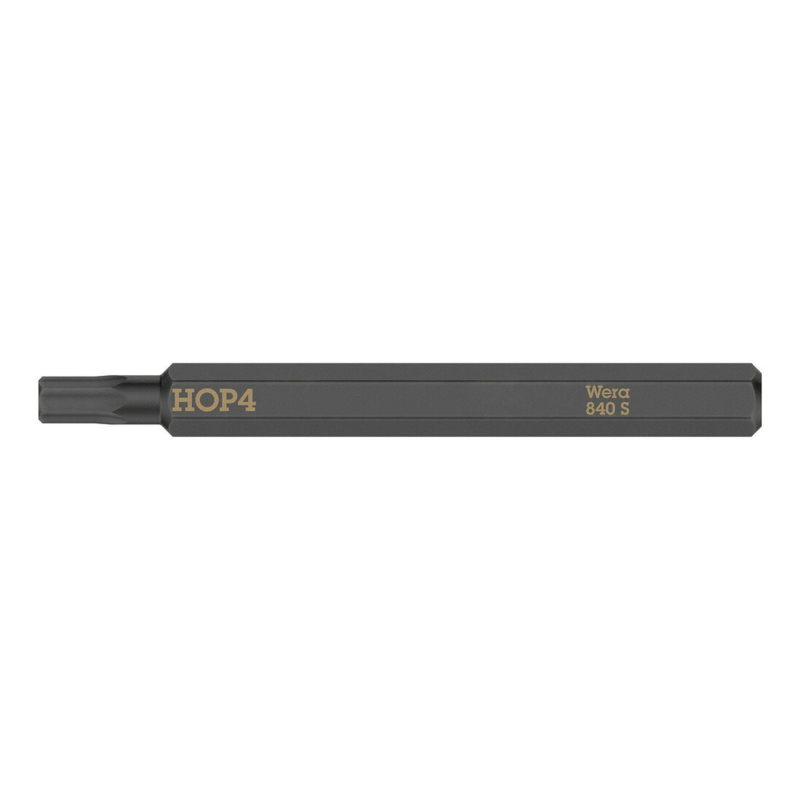Embout tournevis à frapper Wera 840 S 6 pans 4 mm longueur 70 mm