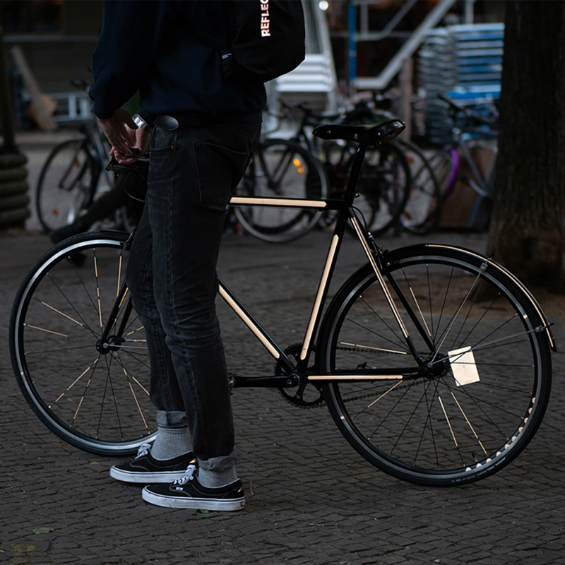 Autocollant réfléchissant pour cadre bandes universelles blanc Reflective Berlin - vue 7