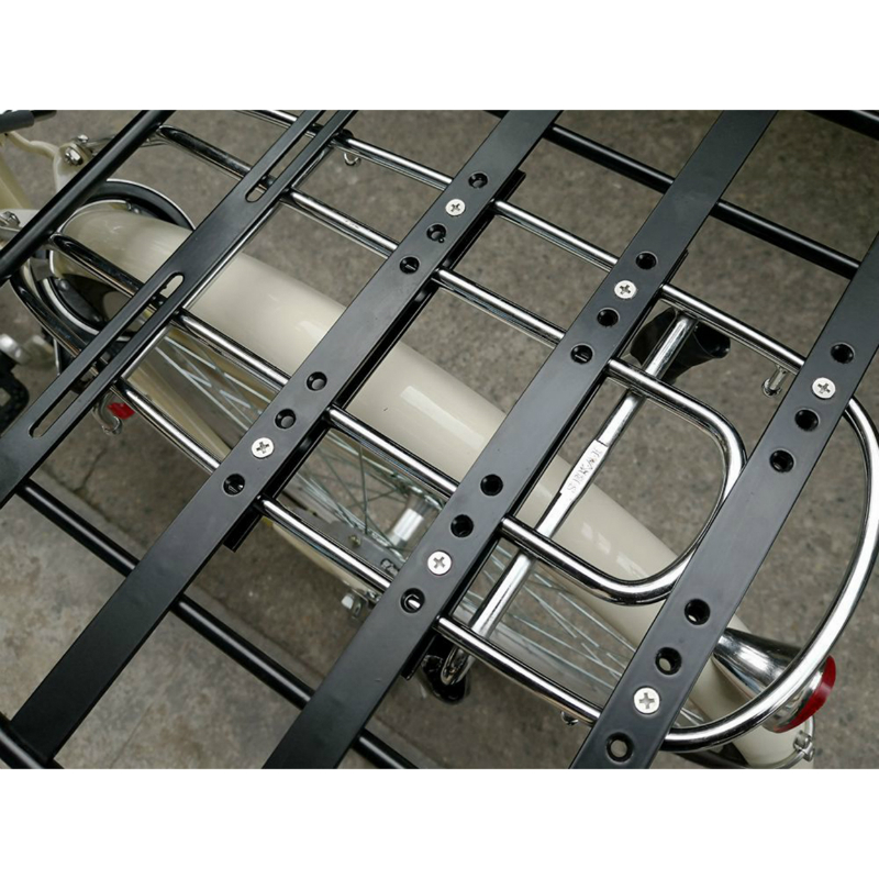 Platine pour porte-bagages vélo avant-arrière aluminium noir 40 x 40 cm NEWTON - vue 3