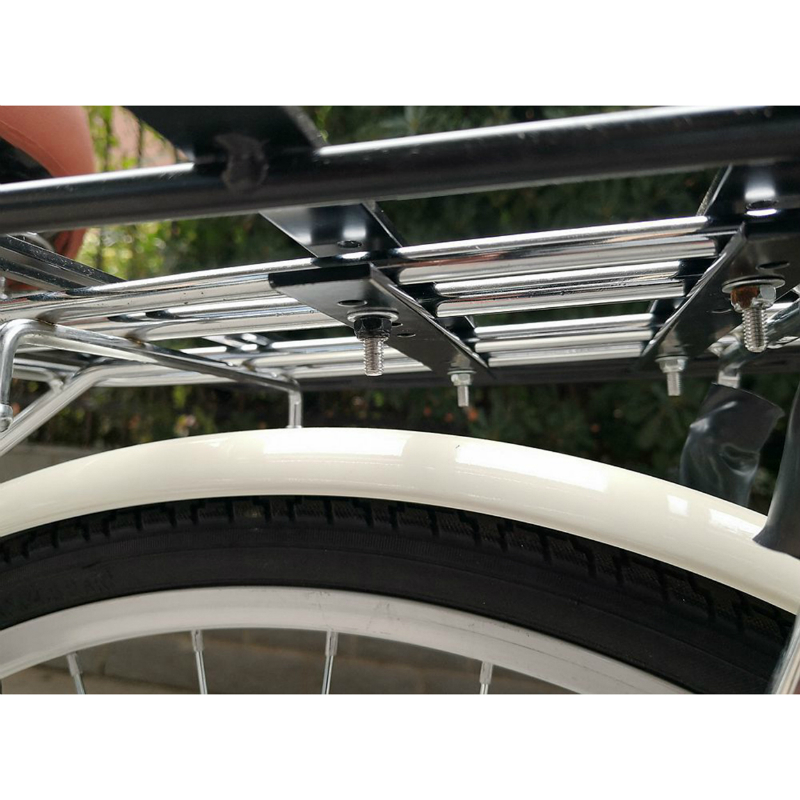 Platine pour porte-bagages vélo avant-arrière aluminium noir 40 x 40 cm NEWTON - vue 4