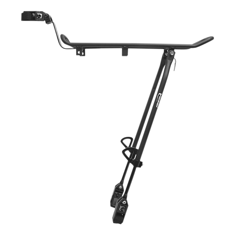 Porte-bagage vélo arrière Ibera Road alu noir 26" à 29" fixation sur haubans et tige de selle poids max 7 kg compatible Pakrak - vue 2