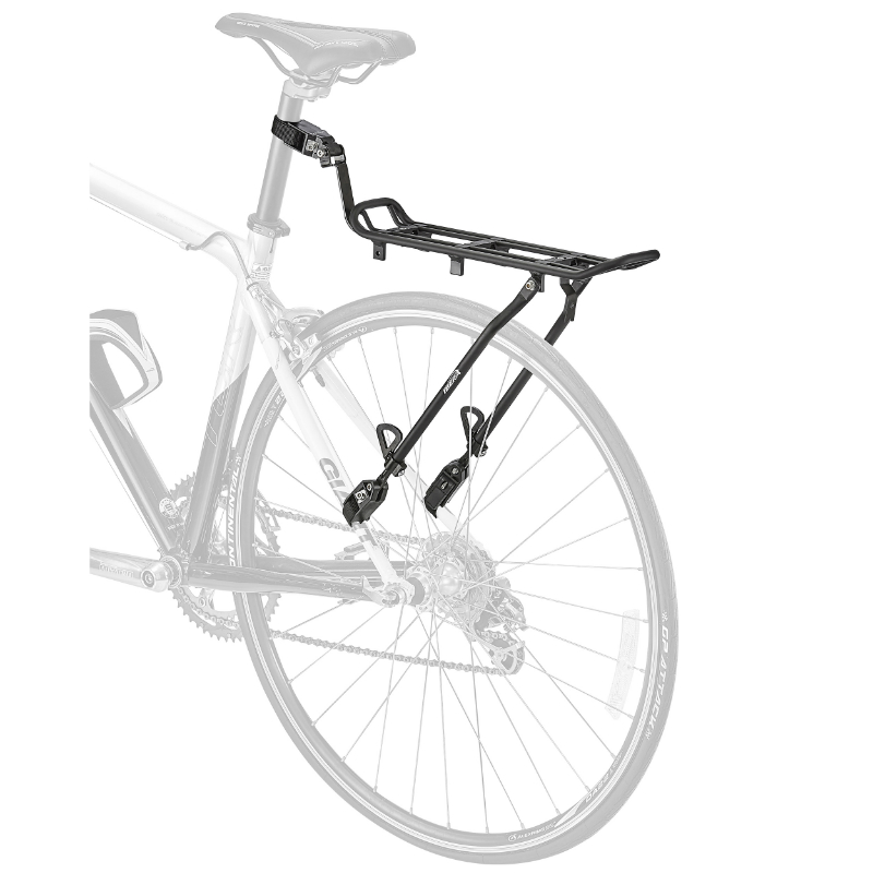Porte-bagage vélo arrière Ibera Road alu noir 26" à 29" fixation sur haubans et tige de selle poids max 7 kg compatible Pakrak - vue 3