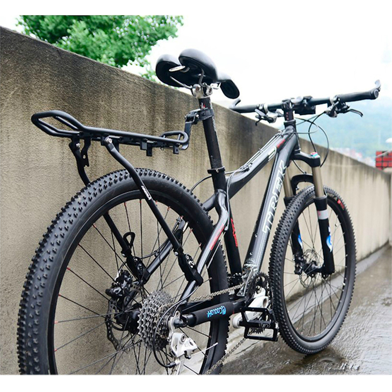 Porte-bagage vélo arrière Ibera Road alu noir 26" à 29" fixation sur haubans et tige de selle poids max 7 kg compatible Pakrak - vue 4