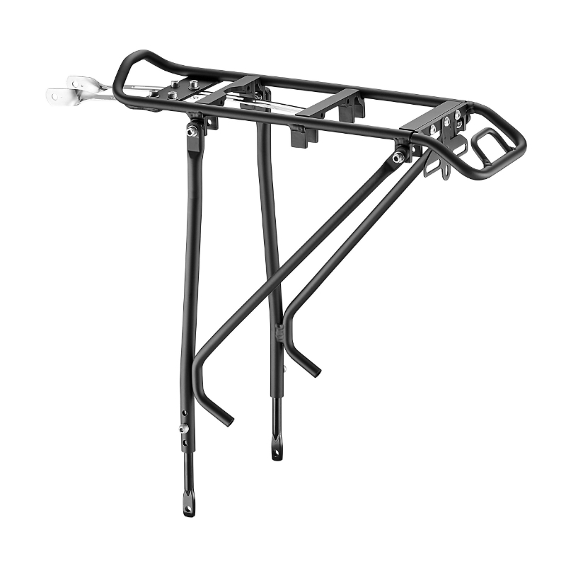 Porte-bagage vélo arrière Ibera Touring alu noir réglable 26"-29" V-brake/frein disque - vue 2