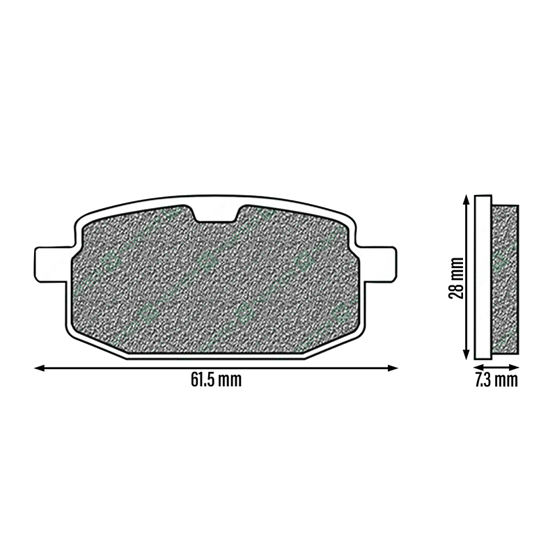 Plaquette de frein Newfren organique FD0175BE - vue 2