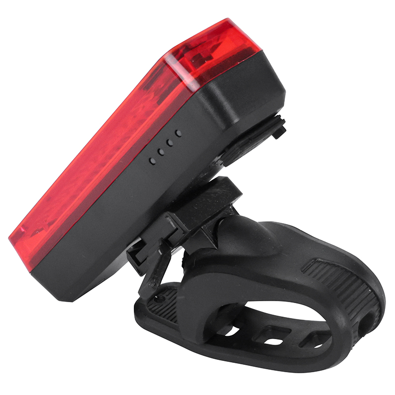 Éclairage vélo USB arrière sur tige de selle Sélection P2R avec indicateur de freinage LED noir (fixe, SOS, clignotant) - vue 2
