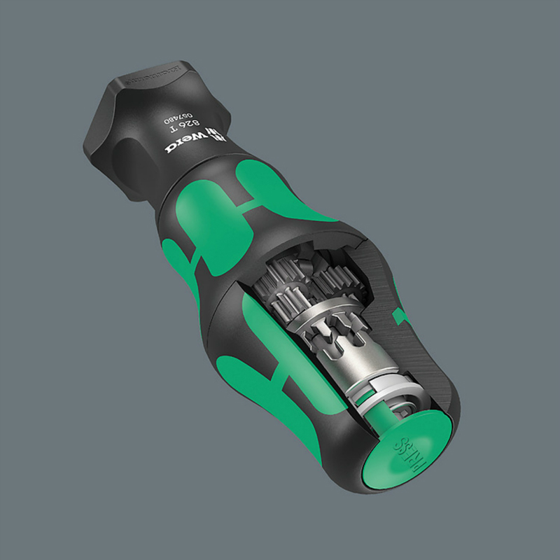 Tournevis porte-embout Wera Kompakt Turbo 1-4 noir-vert - vue 2