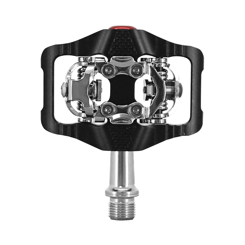 Pédale plate Newton automatique ou standard aluminium CNC noir 102 x 73 mm SWITCH (paire) - vue 2