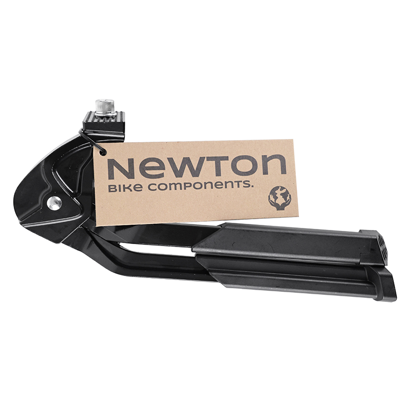 Bequille velo double centrale Newton blees noir avec 2 pieds rabatable du meme cote longueur pour velo de 24" à 29" - supporte max 40KGS - vue 4