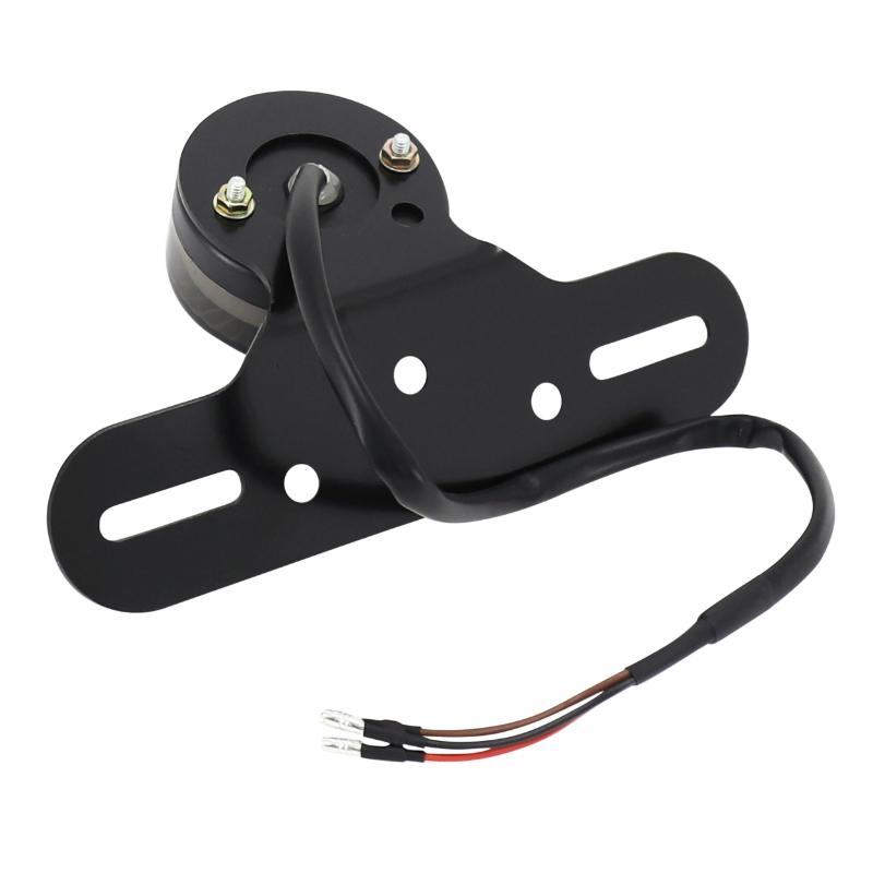 Support de plaque immatriculation AVOC avec feu LED universel homologué CE noir - vue 4