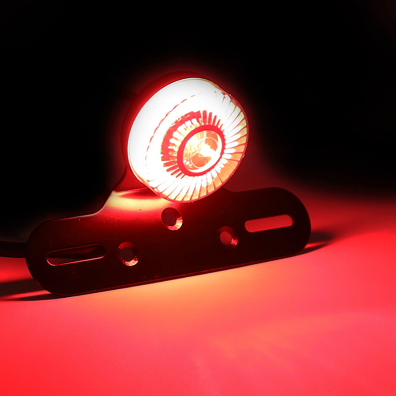 Support de plaque immatriculation AVOC avec feu LED universel homologué CE noir - vue 5