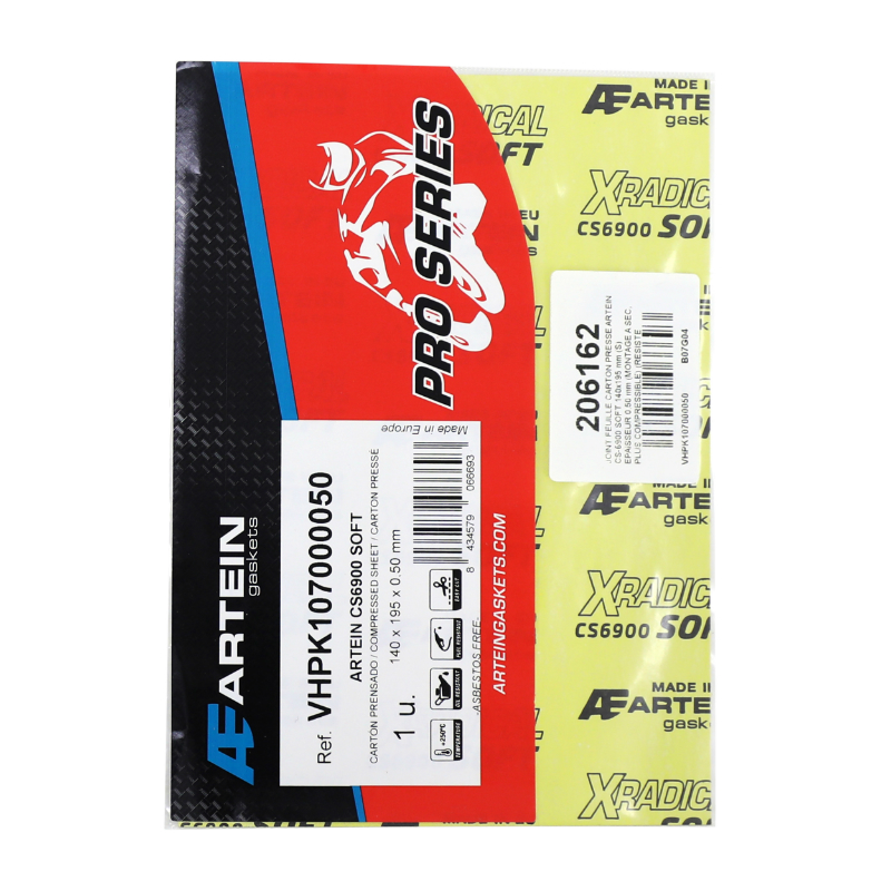 Joint feuille carton presse Artein CS-6900 soft 140X195 MM (s) epaisseur 0,50 MM (montage a sec, plus compressible) (resiste jusqu'a 350°c) -pro series - vue 3