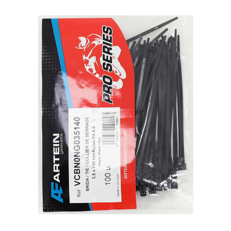 Sachet de 100 colliers Rislam nylon noir 3,5x140 mm - vue 2