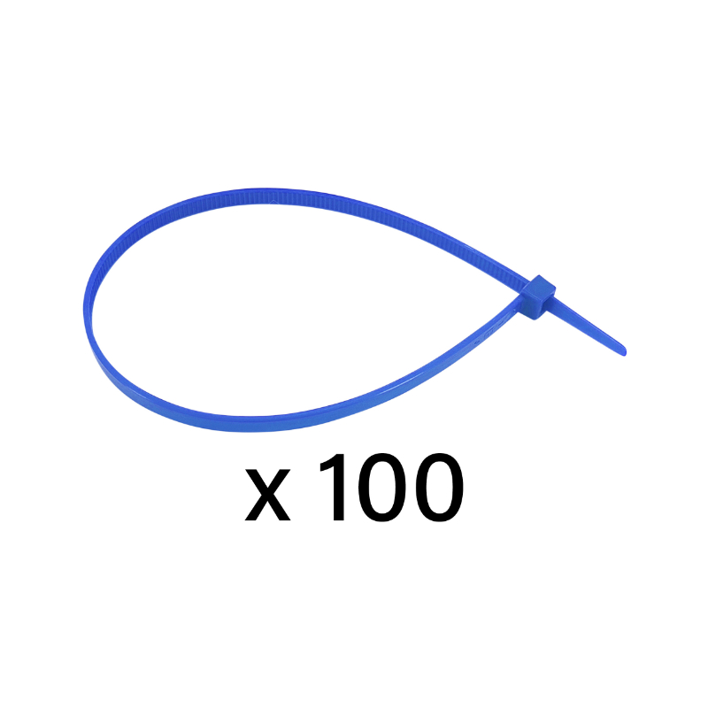 Collier de serrage nylon Rilsan Artein 3,5x140 mm bleu (lot de 100) - Série Pro - vue 2