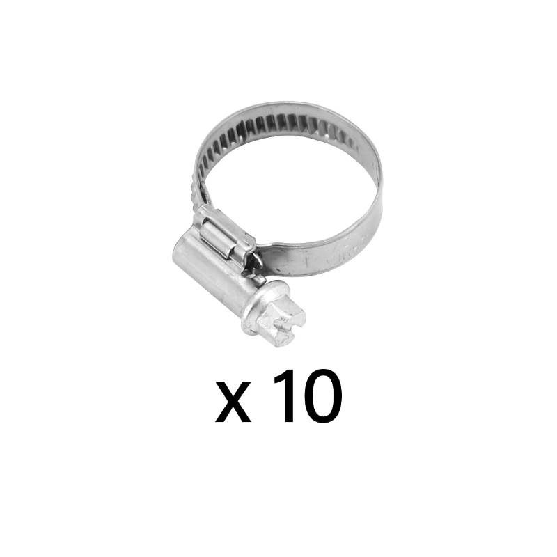 Collier de serrage à crémaillère Artein W4 inox 16-27 mm largeur 9 mm (lot de 10) - vue 2