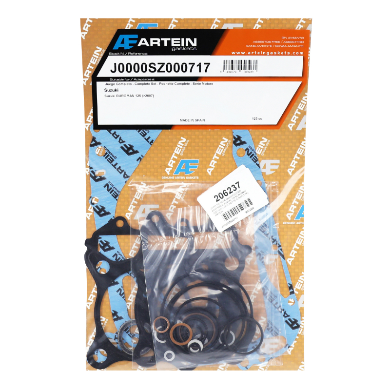 Joint moteur maxiscooter adaptable Suzuki 125 Burgman 2007-2013 pochette complète Artein - vue 2
