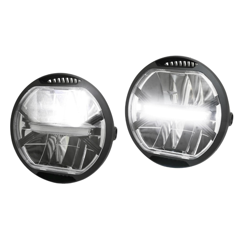Phare optique moto Koso Thunderbolt II diamètre 170 mm LED noir homologué CE - vue 2