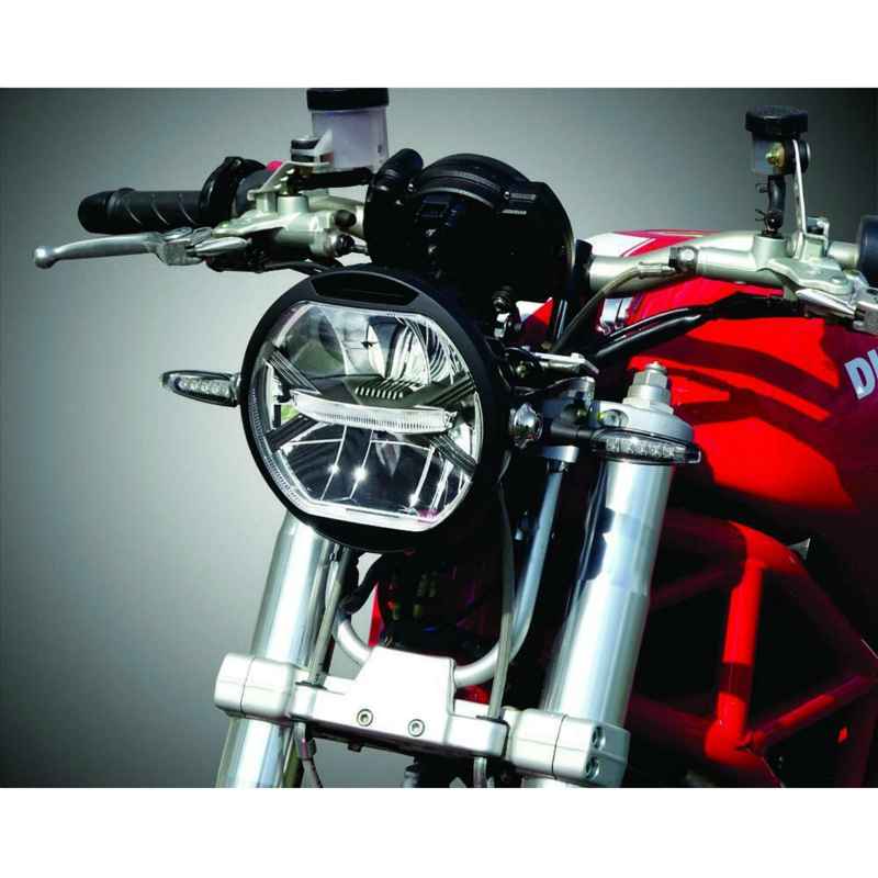 Phare optique moto Koso Thunderbolt II diamètre 170 mm LED noir homologué CE - vue 7