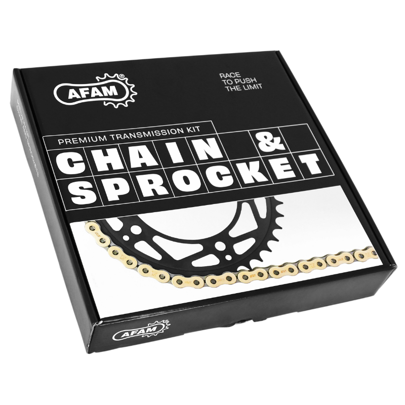 Kit chaîne AFAM adaptable Beta 50 RR 2002-2005 420 13x50 - vue 2