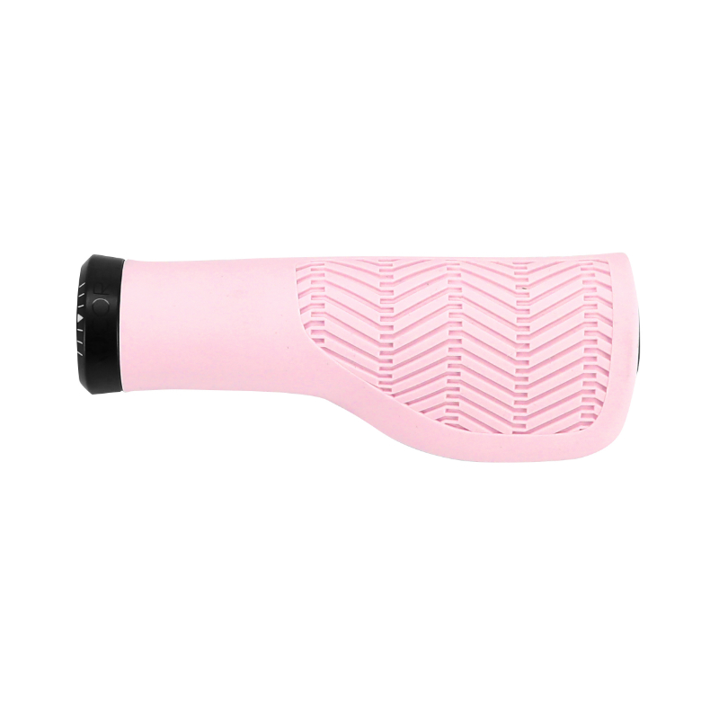Poignées Herrmans Nucore Town ergonomiques avec lock-on rose clair 130 mm (paire) - vue 2