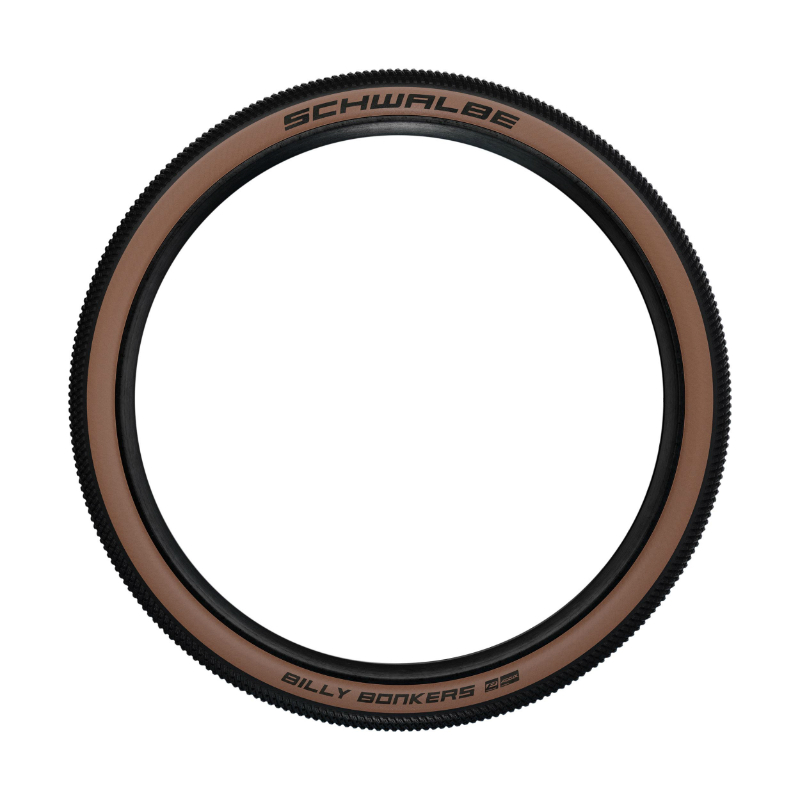 Pneu VTT Schwalbe Billy Bonkers 26 x 2.10 noir flanc bronze TR renfort K-Guard - vue 3