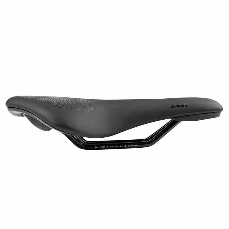 Selle Newton route gravel noir SAD3 trou central 258x157mm rail acier - vue 4