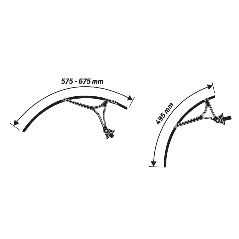 Garde-boue gravel tringles 700C - 650B Zéfal Shield R35 34 mm (paire) - vue 5