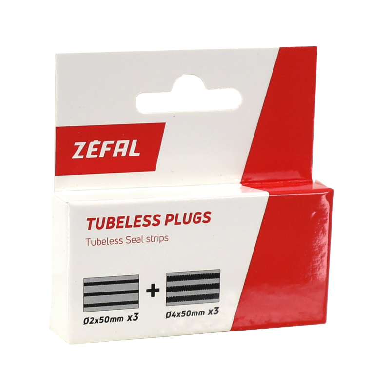 Mèches réparation pneu tubeless VTT Zefal - boîte (3 mèches D2XL50MM + 3 mèches D4XL50MM) - vue 2