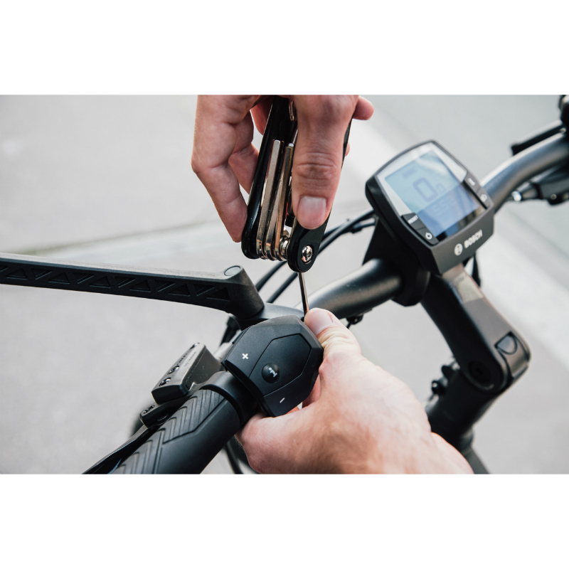 Retroviseur velo gauche Zefal espion E80 rabattable fixation sur cintre collier (miroir 80 CM2) 240X210X80 MM - vue 4