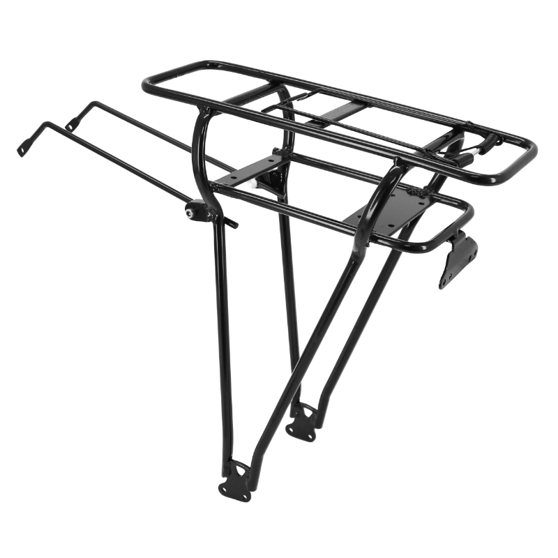 Porte-bagage vélo arrière à tringles double avec support batterie Ansmann aluminium noir 26" - Sélection P2R - vue 3