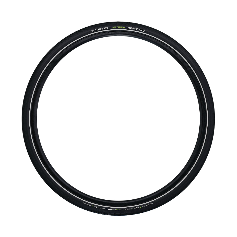 Pneu VTC urbain 700 x 38B Schwalbe Marathon Green noir TR avec renfort Greenguard et flanc réfléchissant - vue 3