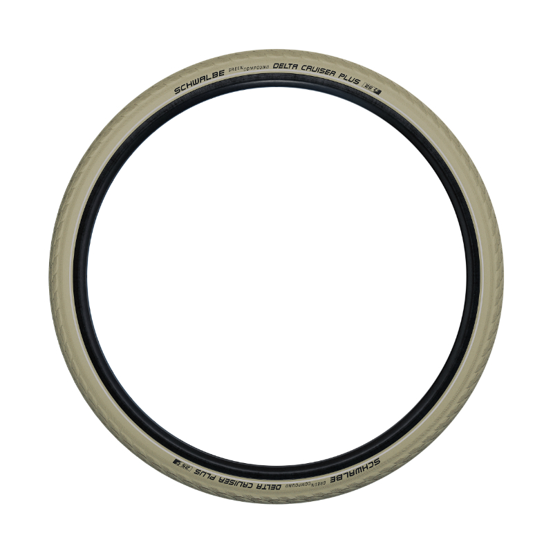 Pneu VTC Schwalbe Delta Cruiser Plus 700 x 35 crème Green Guard Reflex - vue 2