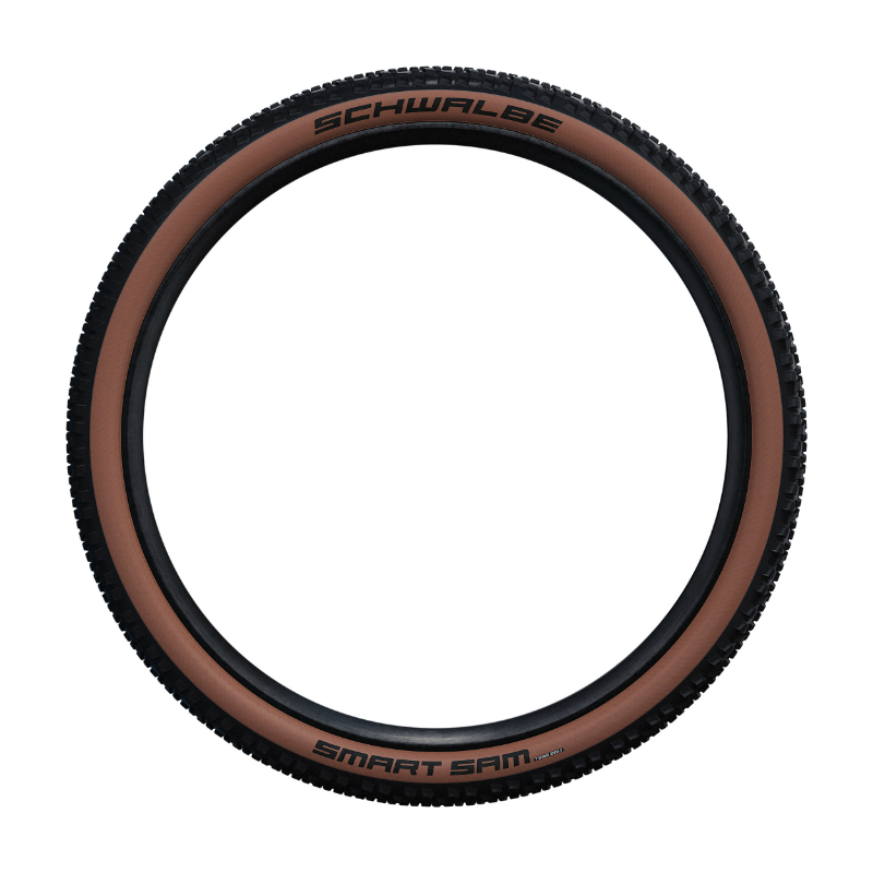 Pneu VTT Schwalbe Smart Sam Addix Performance 29 x 2.60 noir flanc bronze TR (65-622) - vue 3