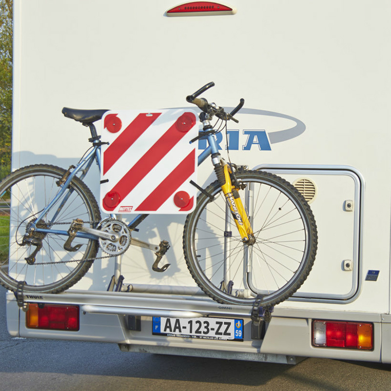 Panneau de signalisation camping-car pour porte-vélos MOTTEZ 50x50 cm - vue 2