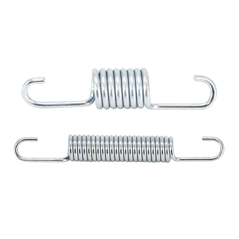 Ressort de bequille scoot centrale Buzzetti long 85MM - diam 18,5MM (2 ressorts) (fil 2,8 et 1,8MM) - vue 2