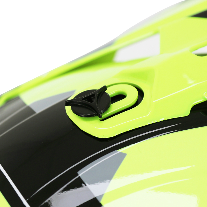 Casque cross adulte Progrip 3080 Spirits jaune fluo-gris M ECE 22.06 - vue 6