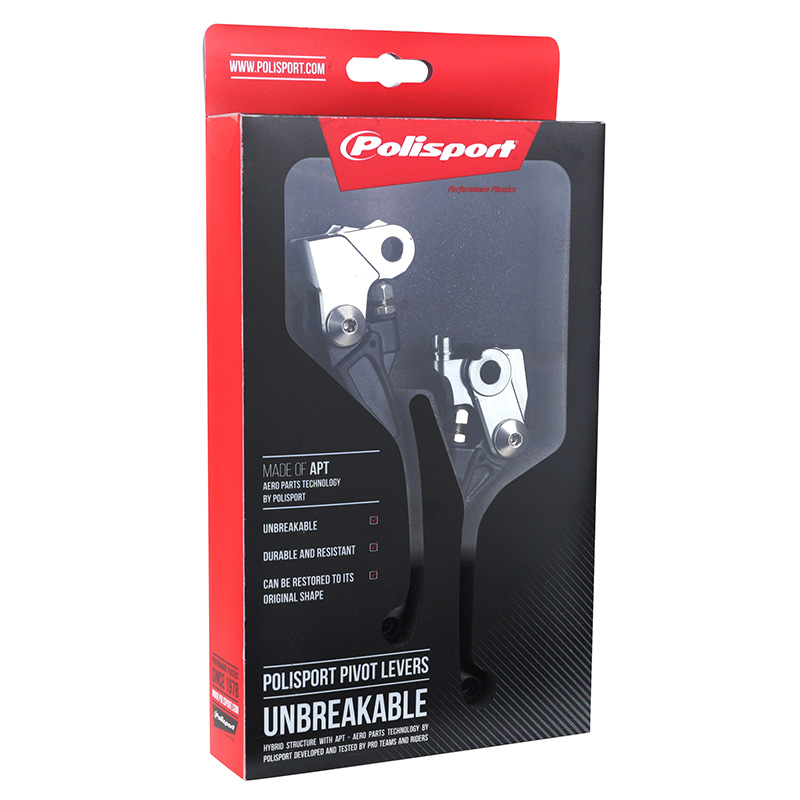 Polisport Levier de frein-embrayage rétractable-pivot incassable Honda CRF 250/450 R/RX noir (paire) - vue 2