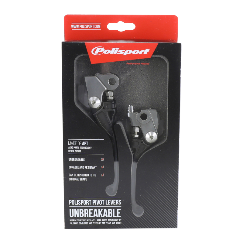 Polisport Levier de frein-embrayage rétractable-pivot incassable Honda CRF 250/450 R/RX noir (paire) - vue 4