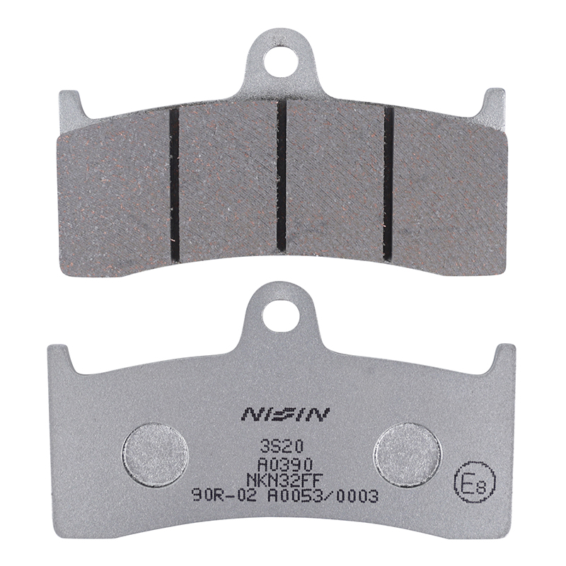 Plaquette de frein Nissin pour kawasaki ZX-7RR ninja 1996+2002-HONDA CB 1300 SF 1998+2000-yamaha 750 YZF-R7 1999+2001-BUELL 1200 S1, S3, X1, M2-MV agusta 750 F4 1999+2002 av (A0390) (semi metal) -ece R90
